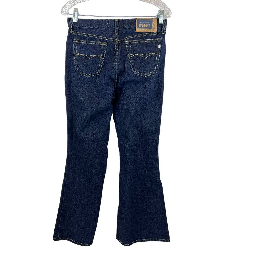 NWOT Mavi Style 192 Flared Denim Jeans Dark Wash Classic 100% Cotton Size 29/30 - Picture 3 of 14